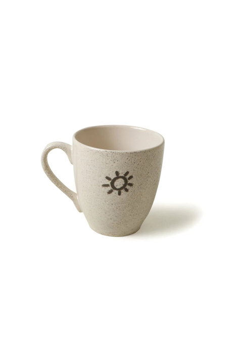 Hermia Set de Desayuno de 3 Piezas en Cerámica Crema y Negro